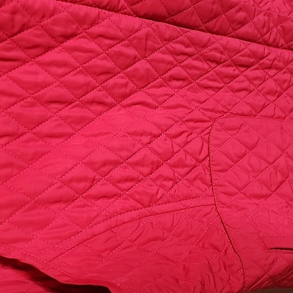 Talbots Pink Quilted zip-up vest size large - Picture 2 of 5